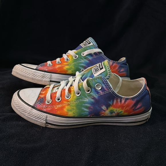 Converse All Star tie-dyed tennis multi color sneakers shoes - Picture 2 of 10